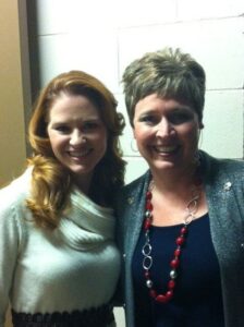 Sarah Drew from Grey's Anatomy came to promote her new movie Moms Night Out releasing in 2014