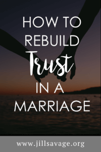 rebuilding trust in a marriage