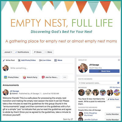 Empty Nest Facebook Group