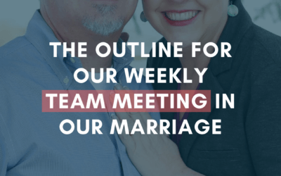 4 Topics We Discuss Each Week in Our Marriage